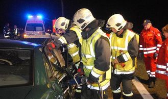 Vorschaubild: Eingeklemmte Person nach VU in Laxenburg