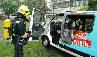 Vorschaubild: Erdgasauto in Brand